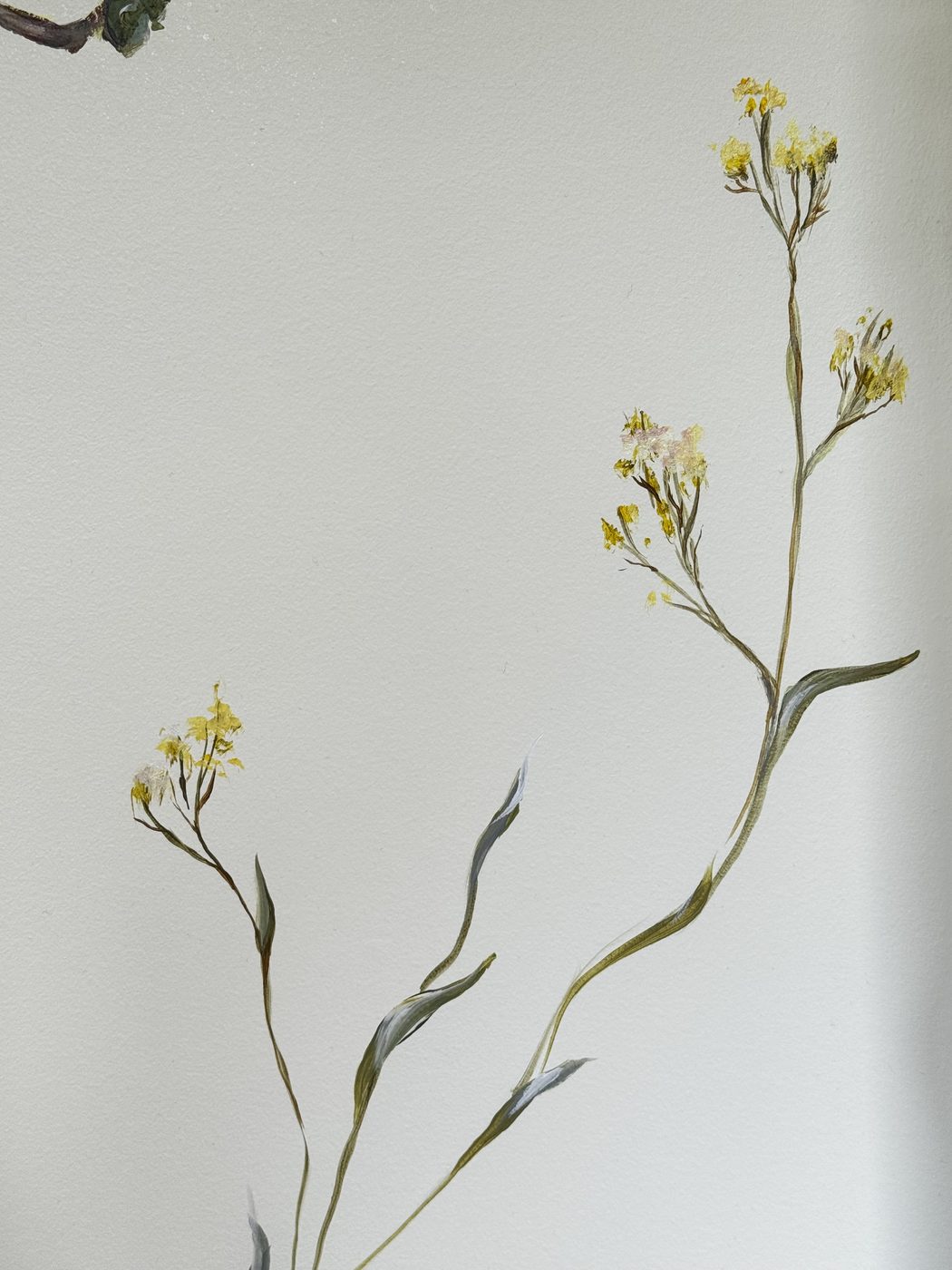 Yellow wildflowers — painting by Bohdana Boikiv